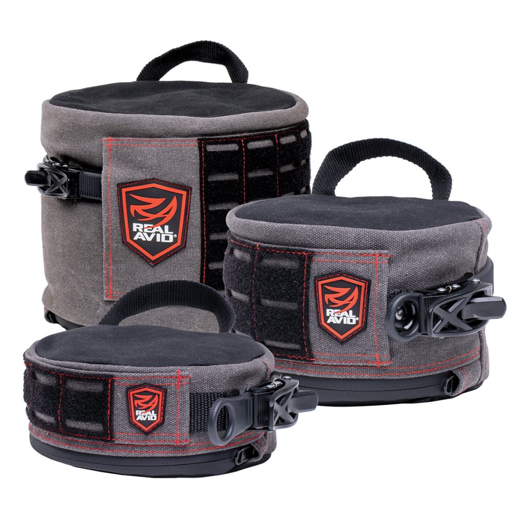 Real Avid Ratchet Rest Adjustable Height Shooting Bags - precision-engineered rifle support bags with integrated Accu-Click technology